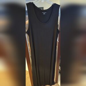 Amazon Womens XL Black  Sleeveless Maxi Dress NWT